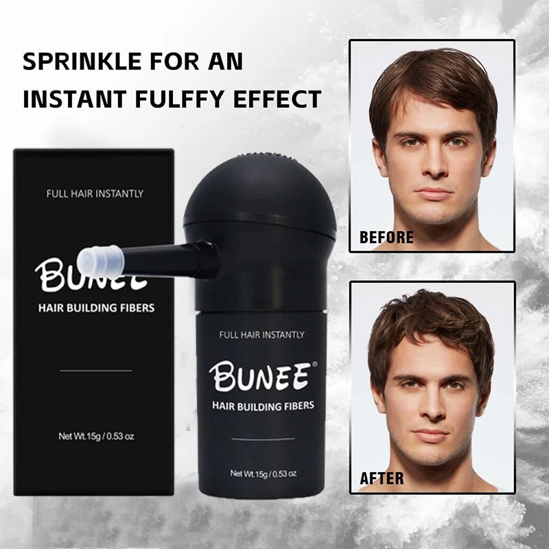BUNEE Hair Fiber Set – 15g Hair Thickening Powder for Men