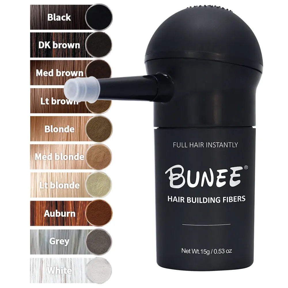 BUNEE Hair Fiber Set – 15g Hair Thickening Powder for Men