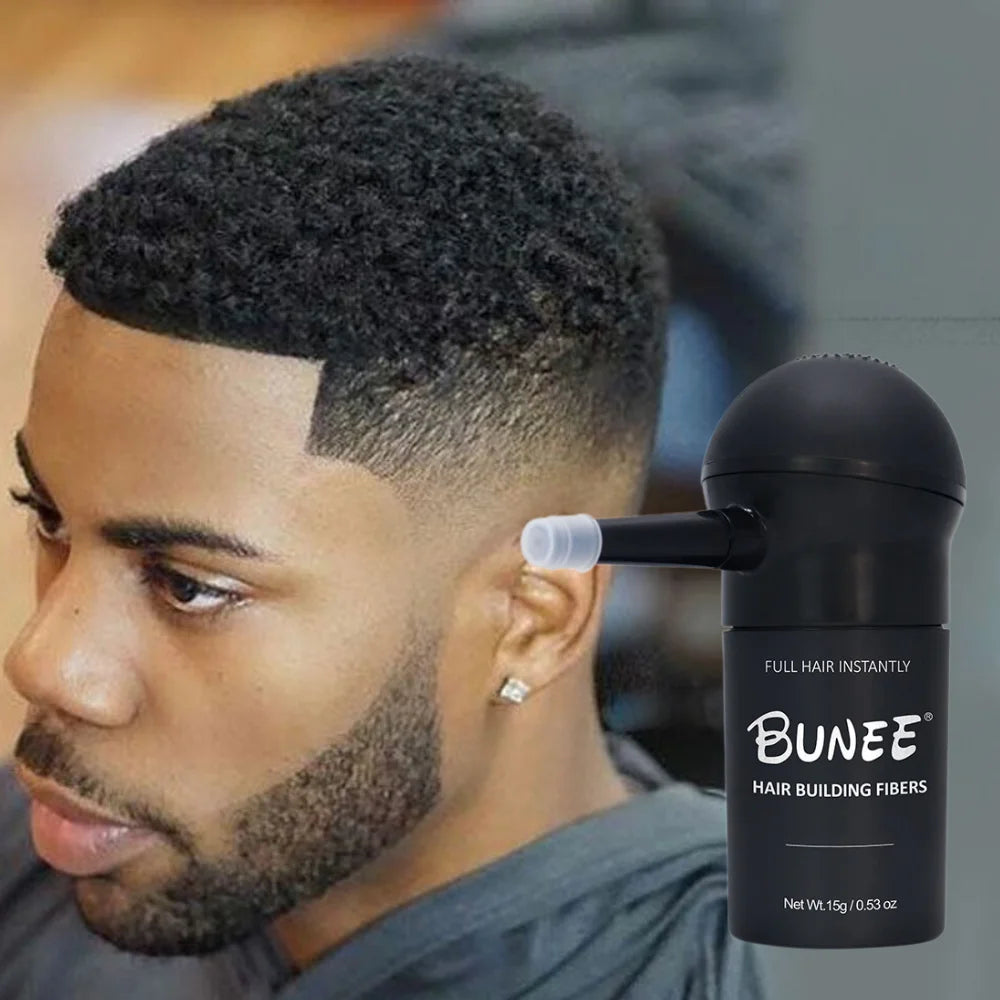 BUNEE Hair Fiber Set – 15g Hair Thickening Powder for Men
