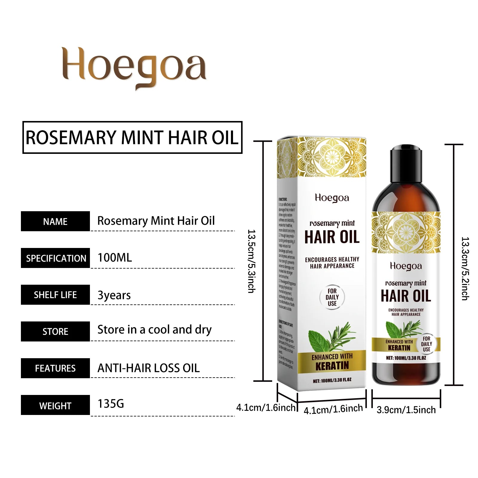 Hoegoa Rosemary Hair Care Oil