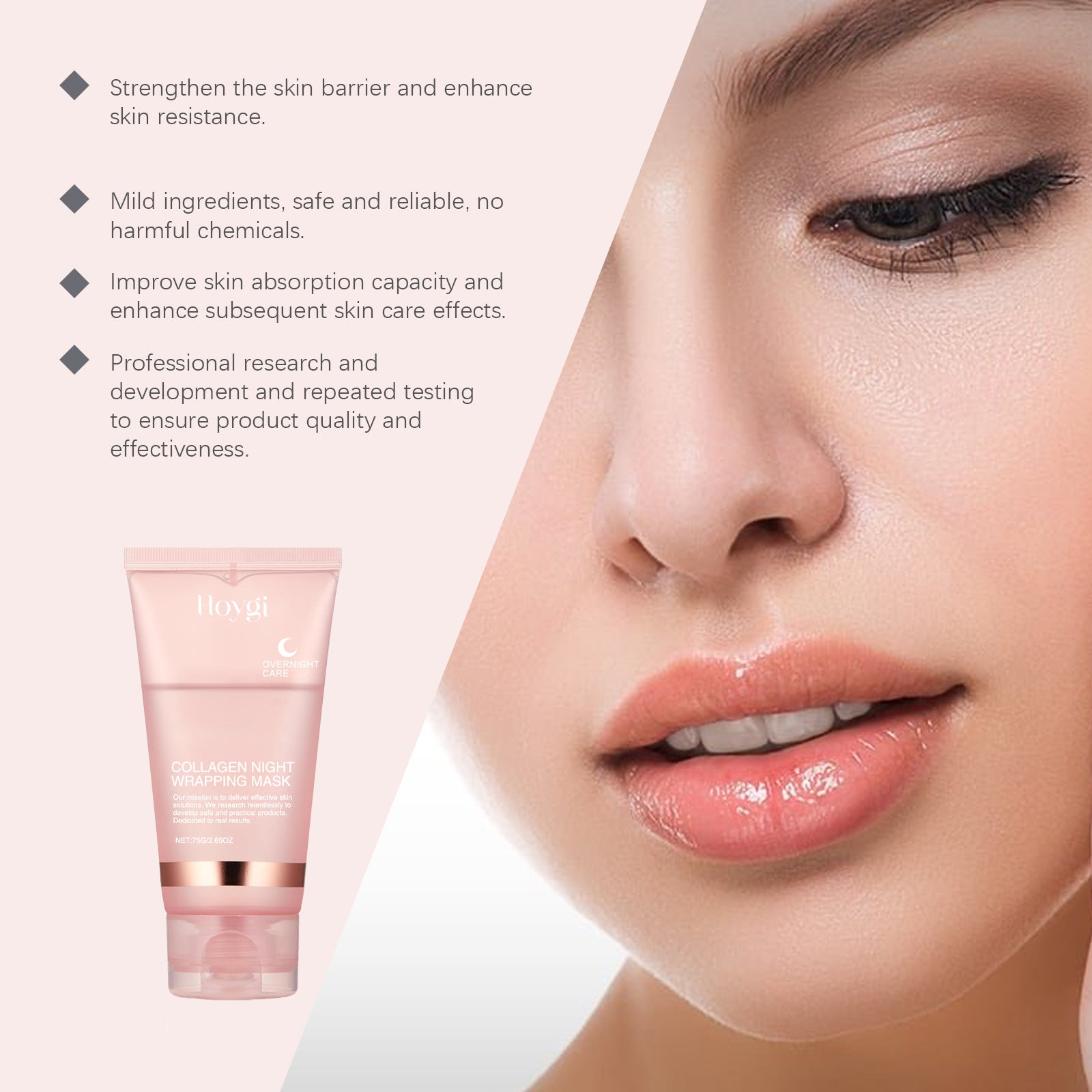 Collagen Overnight Wrapping Peel Off Facial Mask Set