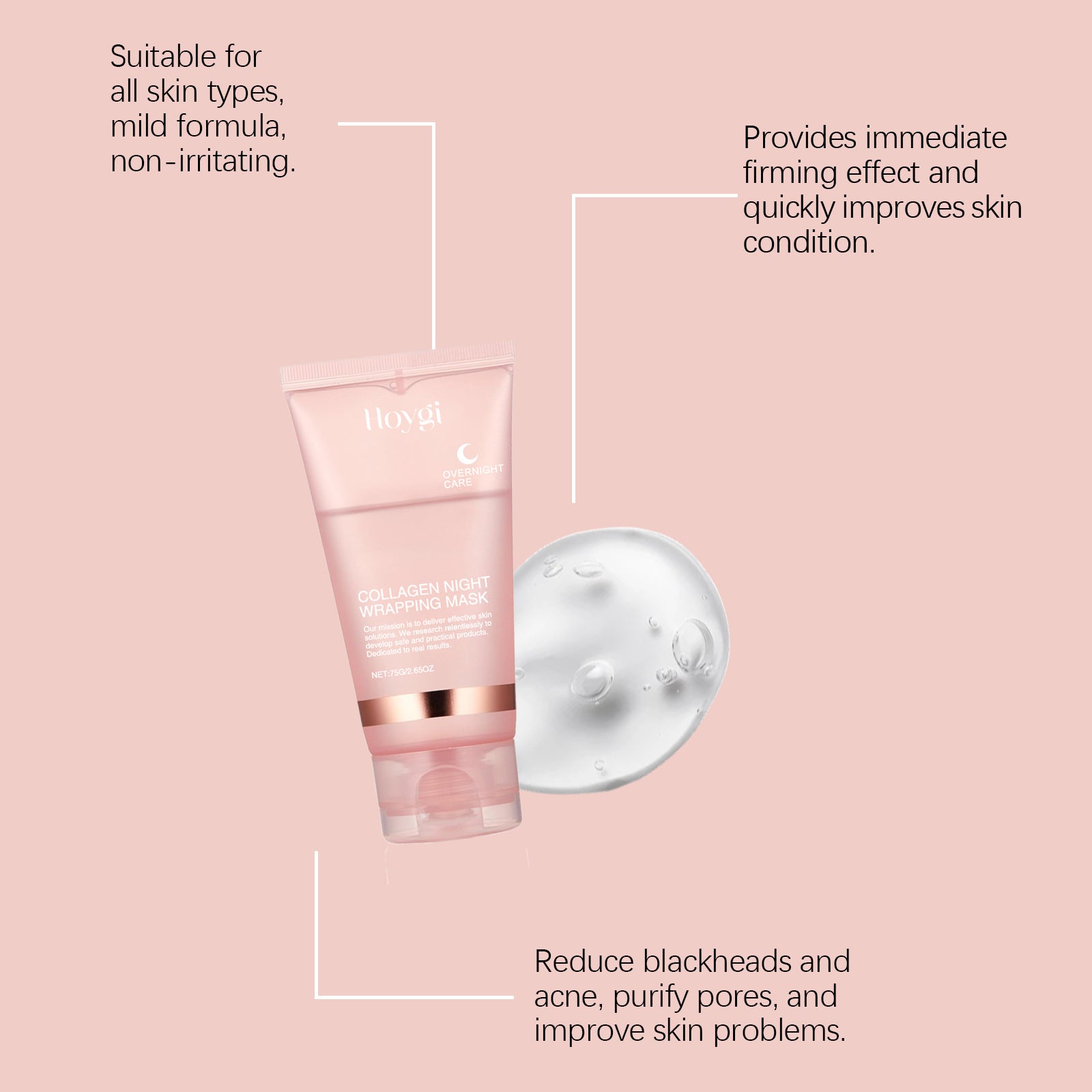 Collagen Overnight Wrapping Peel Off Facial Mask Set