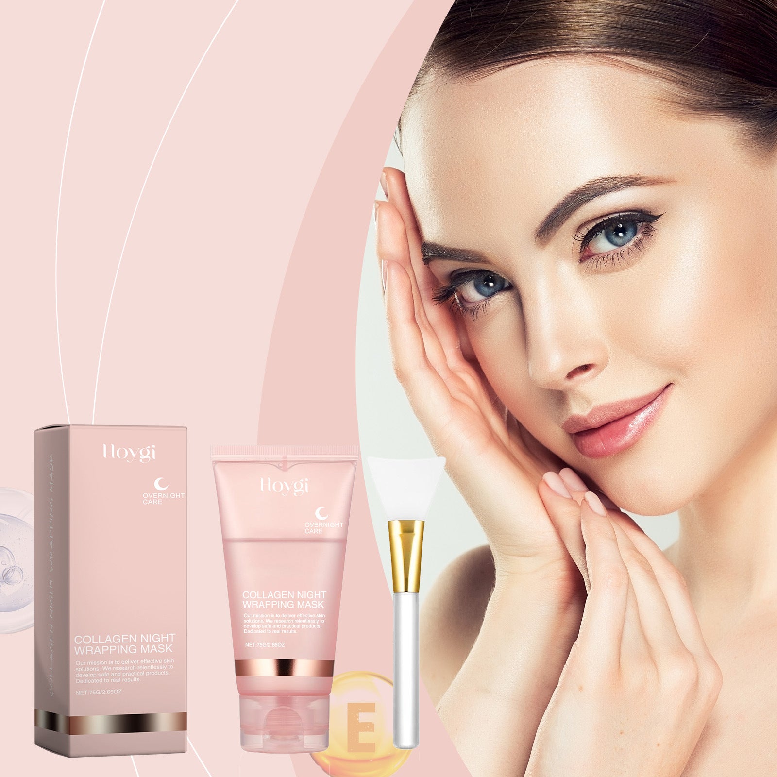 Collagen Overnight Wrapping Peel Off Facial Mask Set