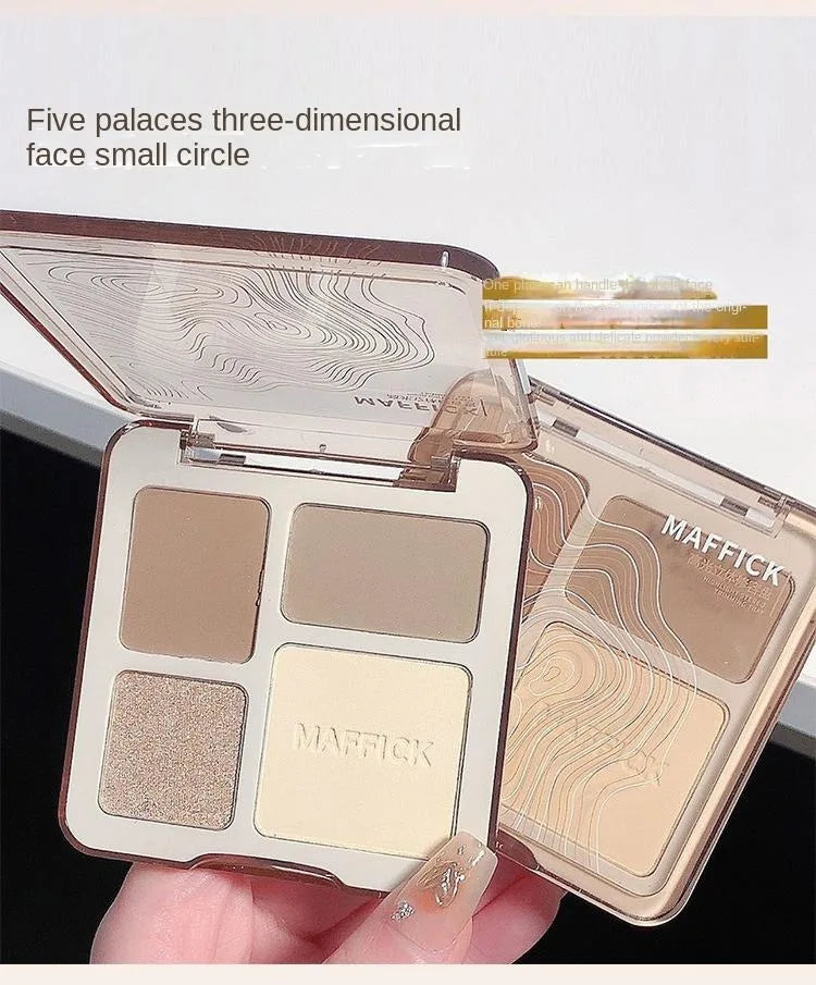 Natural Face Powder Palette – Contour, Bronzer, Highlighter & Blush