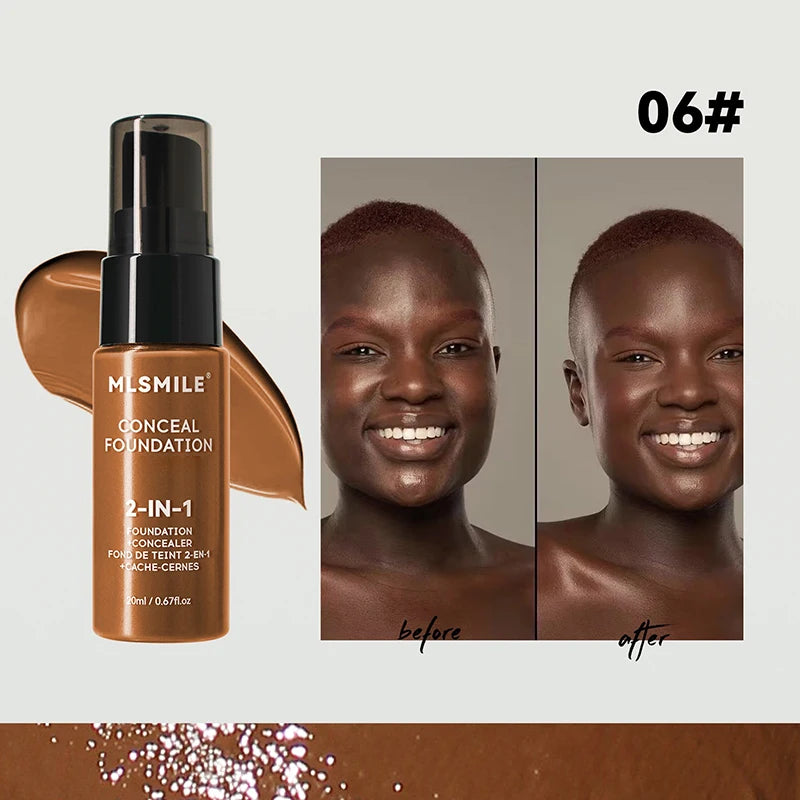 Matte Face Foundation Cream – Full Coverage Waterproof BB Base