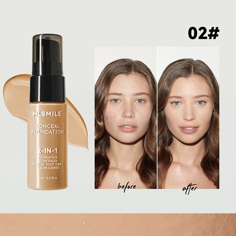 Matte Face Foundation Cream – Full Coverage Waterproof BB Base