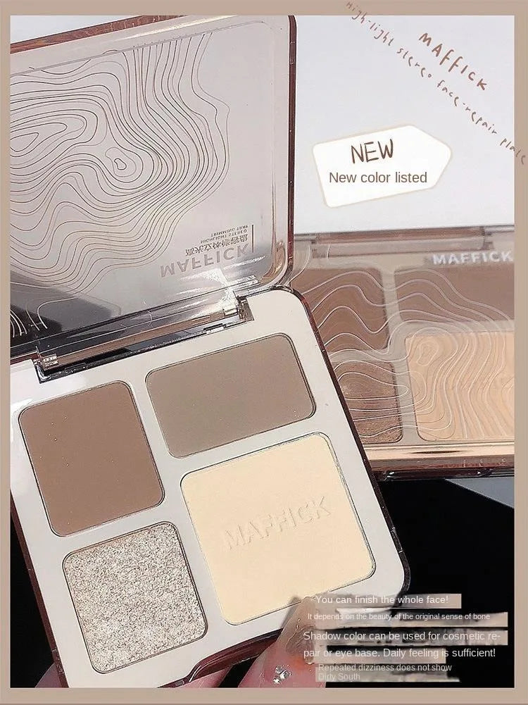 Natural Face Powder Palette – Contour, Bronzer, Highlighter & Blush