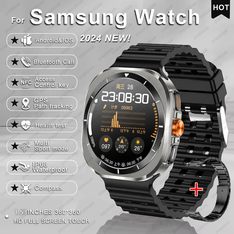 2025 Samsung Galaxy Watch 7 Ultra – AMOLED GPS Smartwatch
