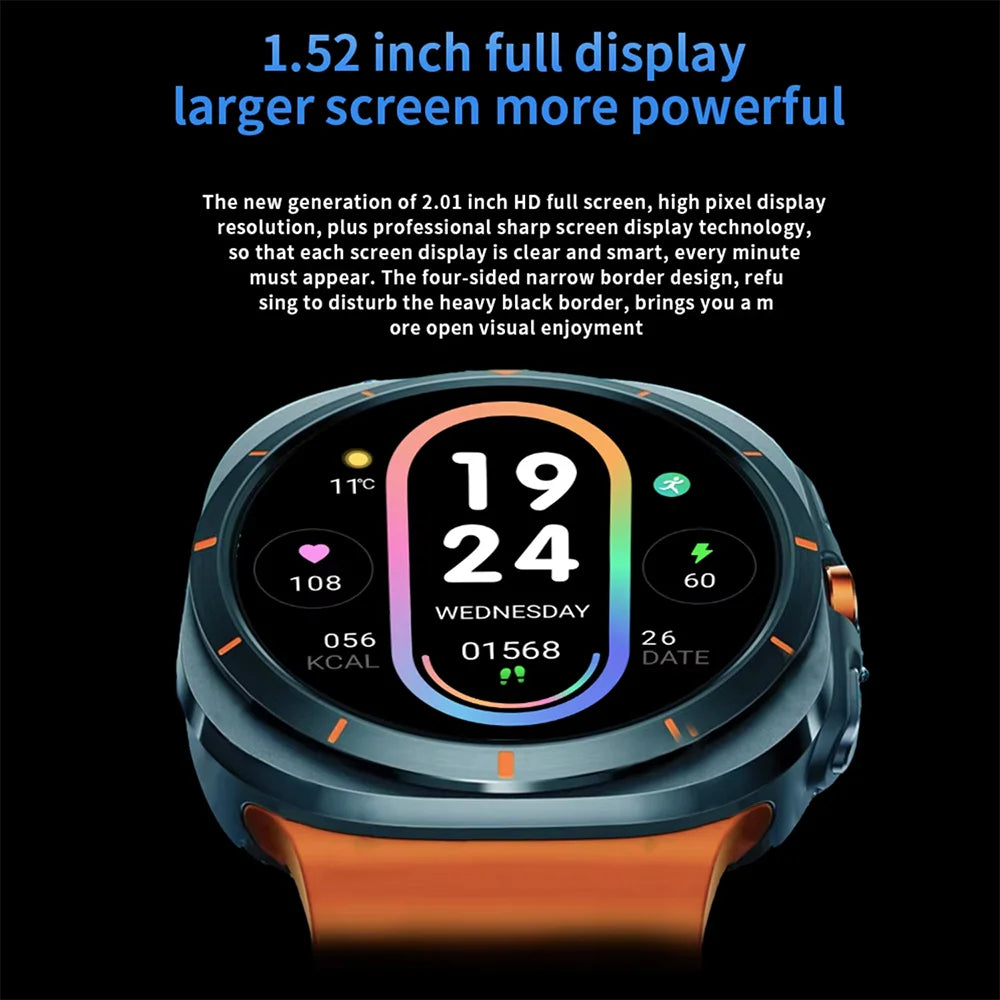 LAXASFIT GT7 Ultra Smartwatch – 1.52" AMOLED Bluetooth Sports Watch