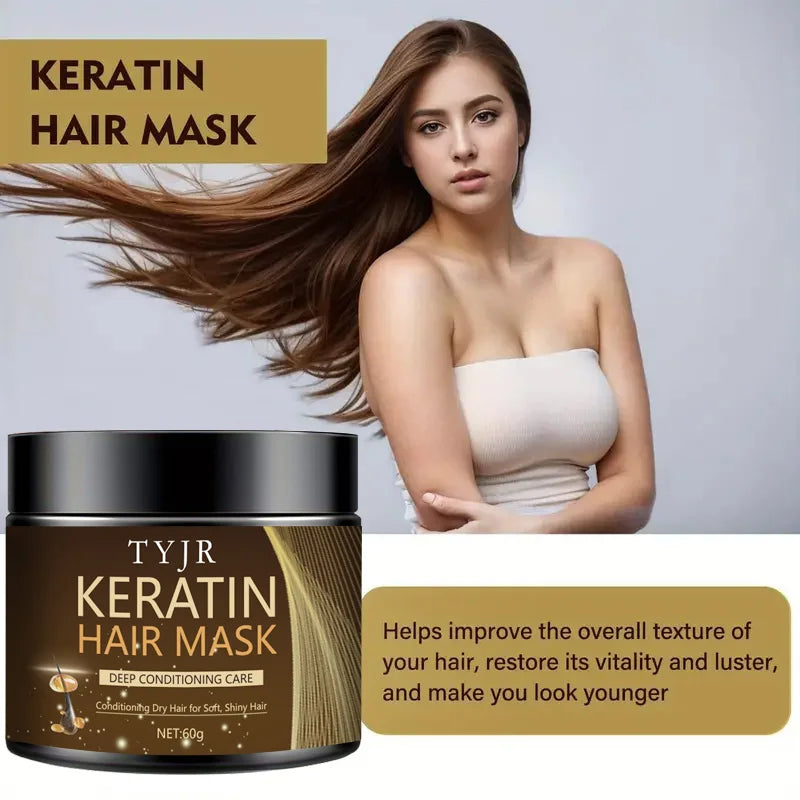 Keratin Magic Hair Mask – Protein Repair & Straightening Cream