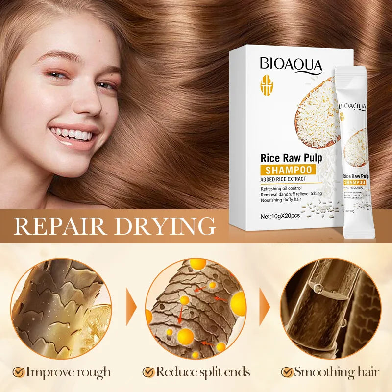 BIOAQUA Rice Milk Hair Mask – 5s Repair & Anti-Frizz Care