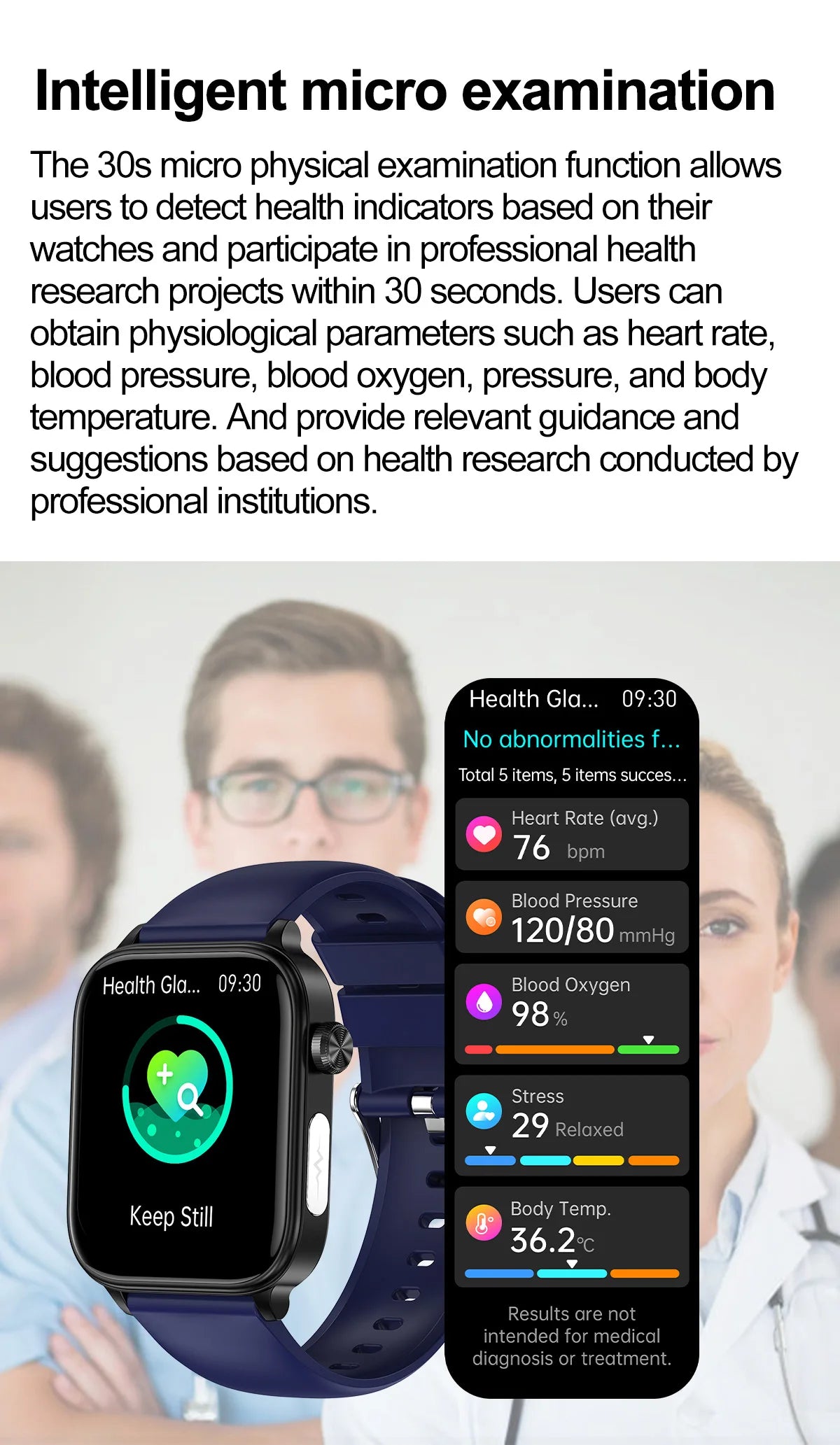 2025 ECG+PPG Smart Watch – Blood Pressure & Health Tracker