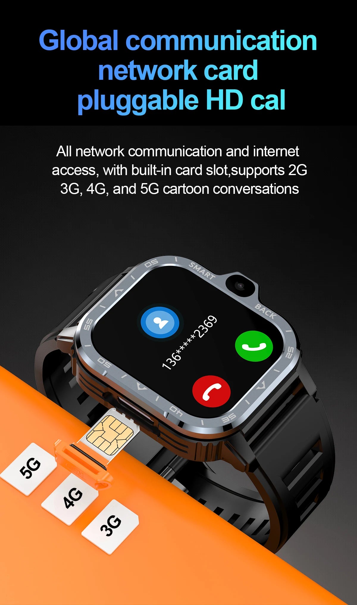 Valdus PGD Android Smart Watch for Men & Women