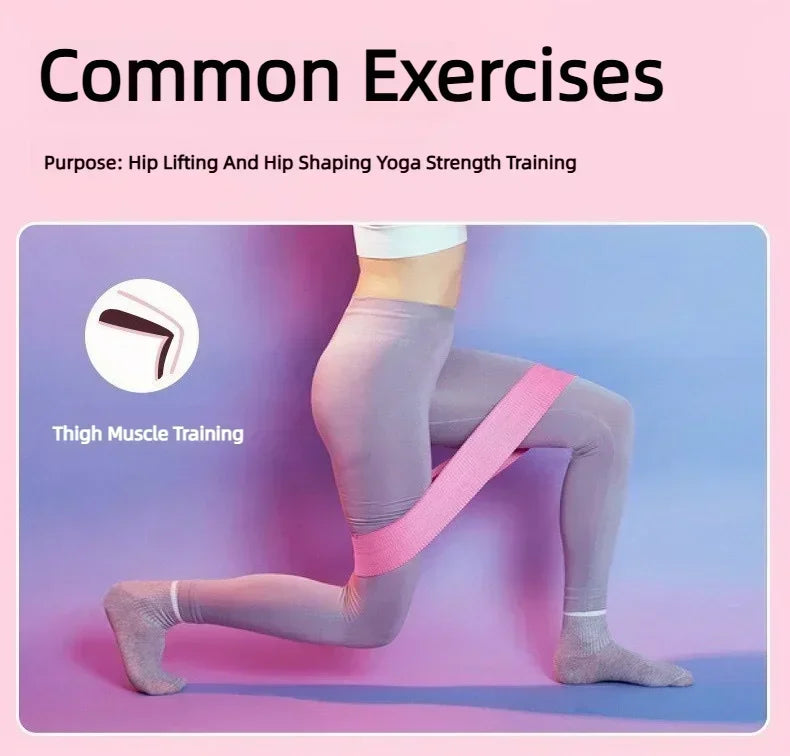 3pcs Fabric Resistance Bands – Hip, Glute & Thigh Workout Loops