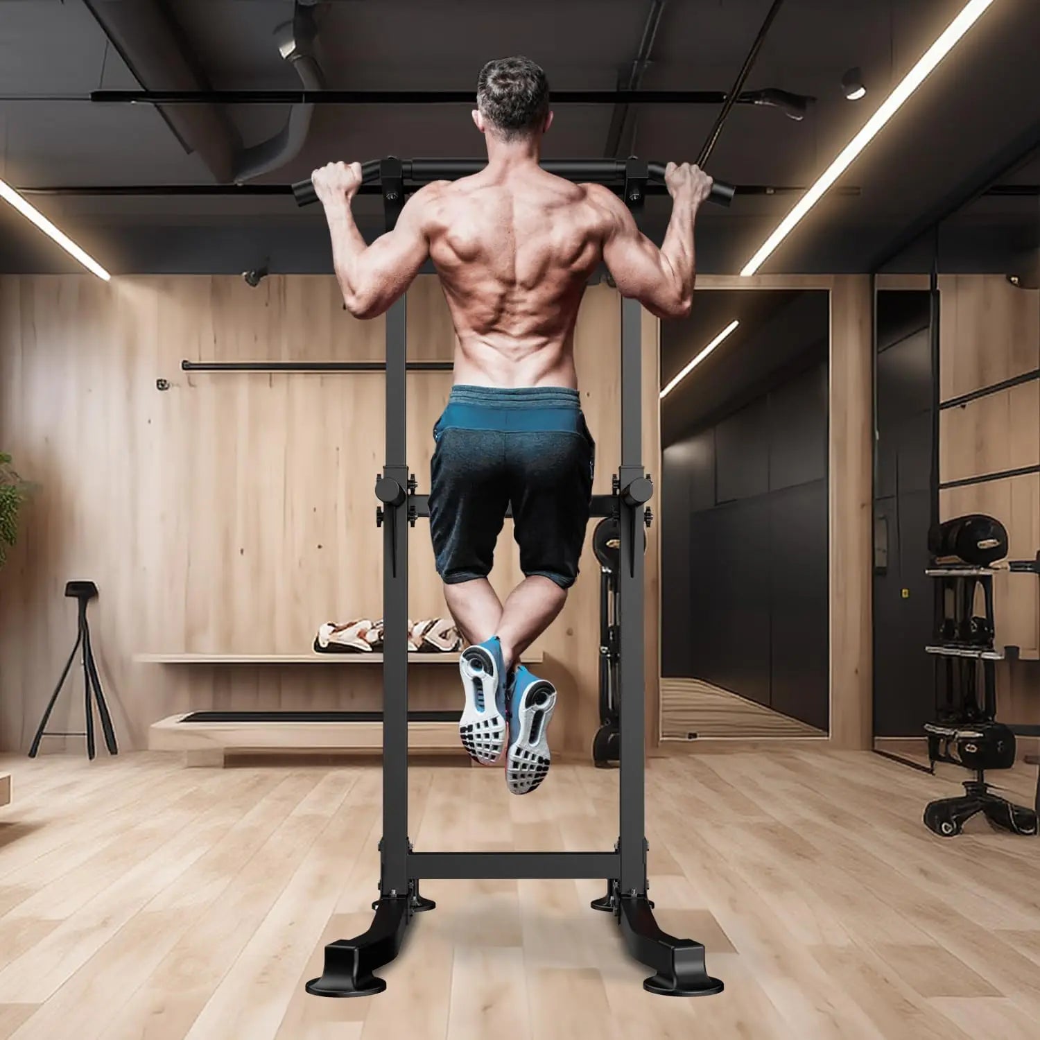 Adjustable Power Tower – Pull-Up & Dip Station for Home Gym