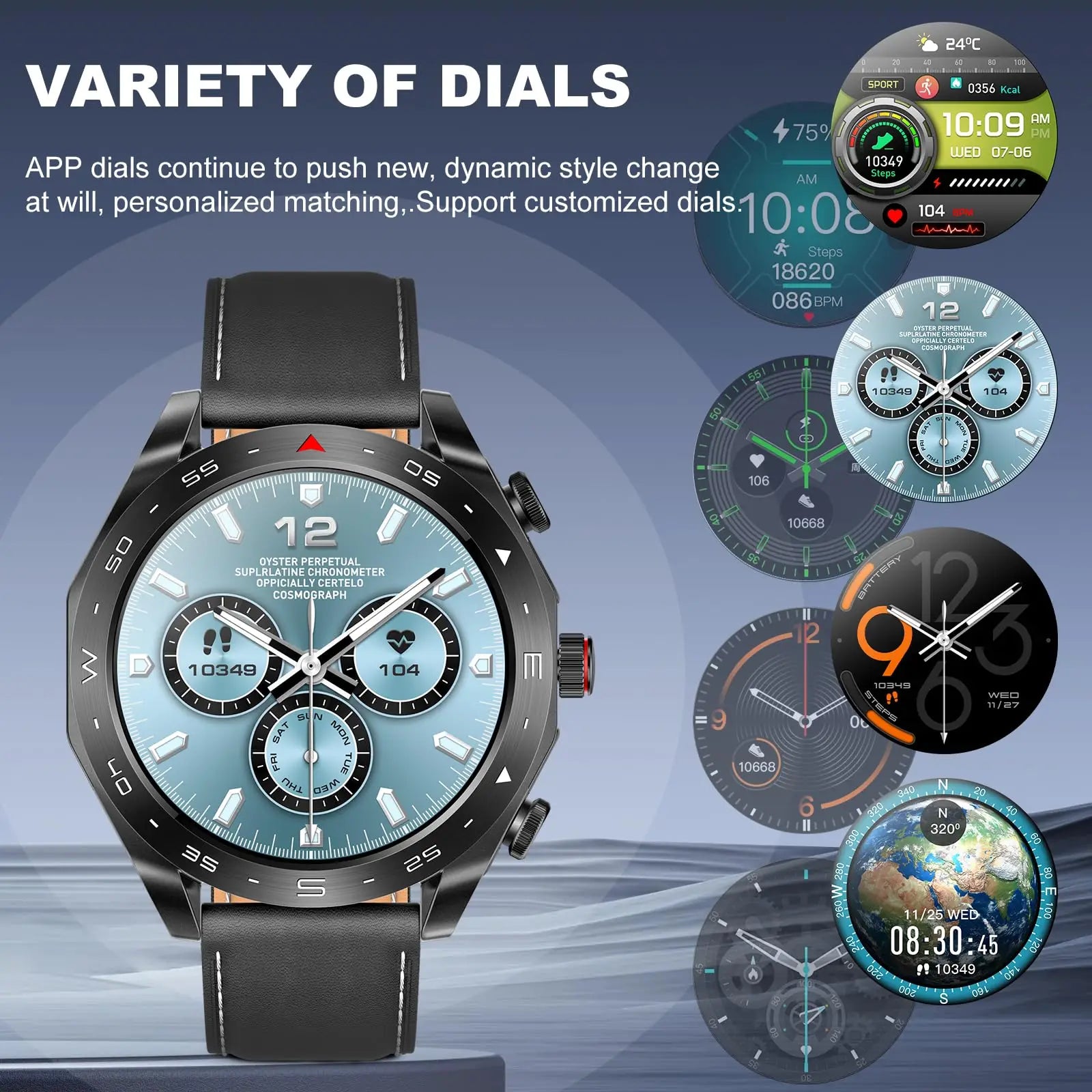 2024 Smart Watch with TWS Earphones – Bluetooth Call & HIFI 9D Sound
