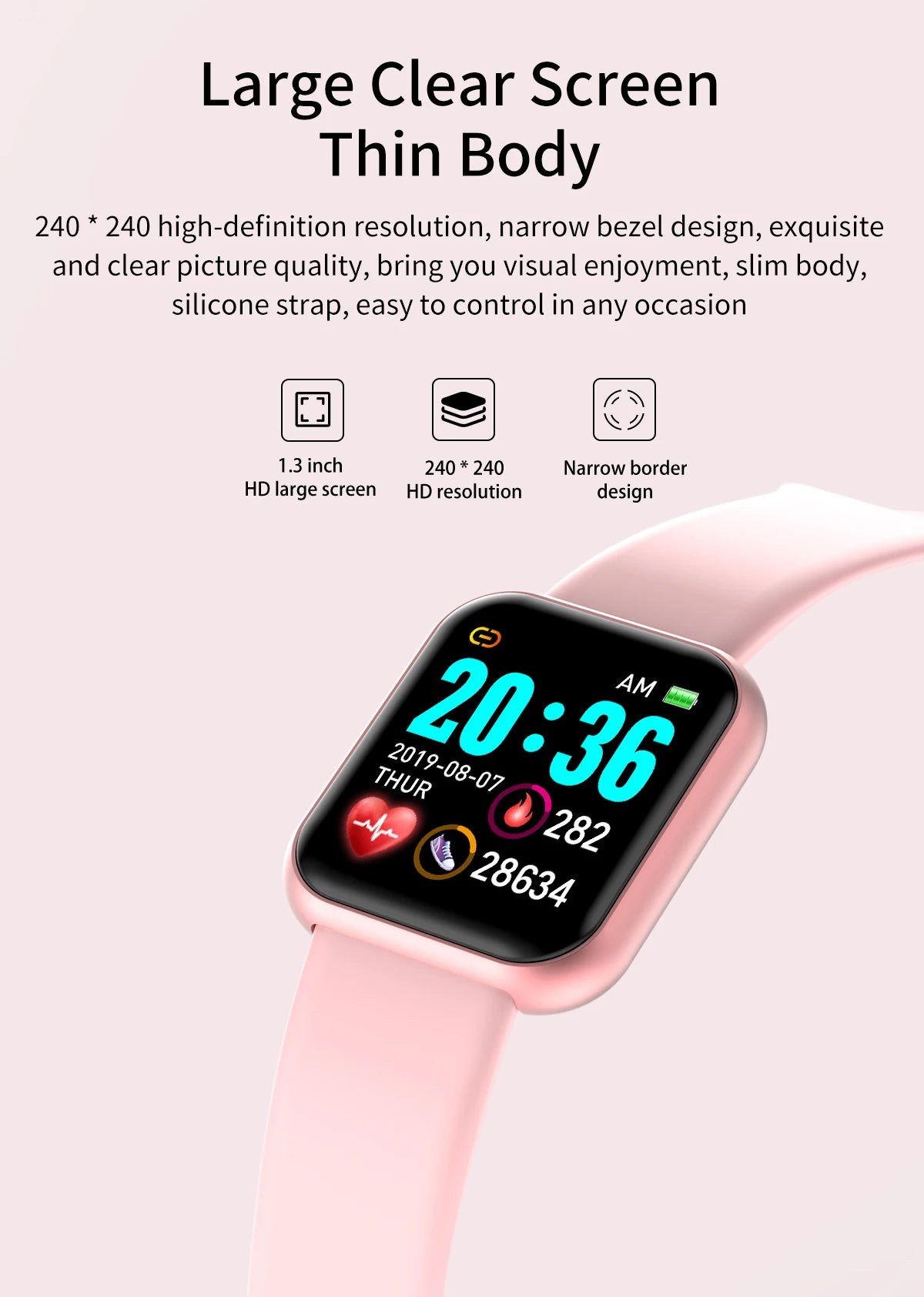 Y68/D20 Multifunctional Smart Watch for Men & Women