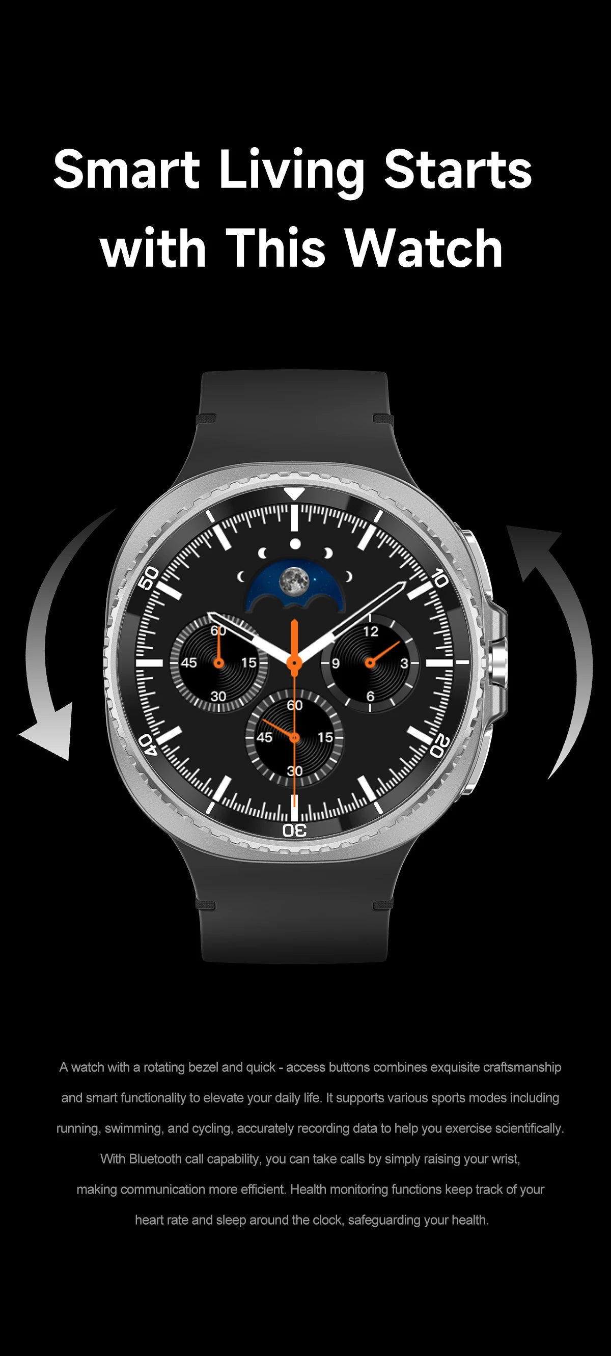 Smart Watch 8 Classic – 1.32" HD GPS Sports Watch