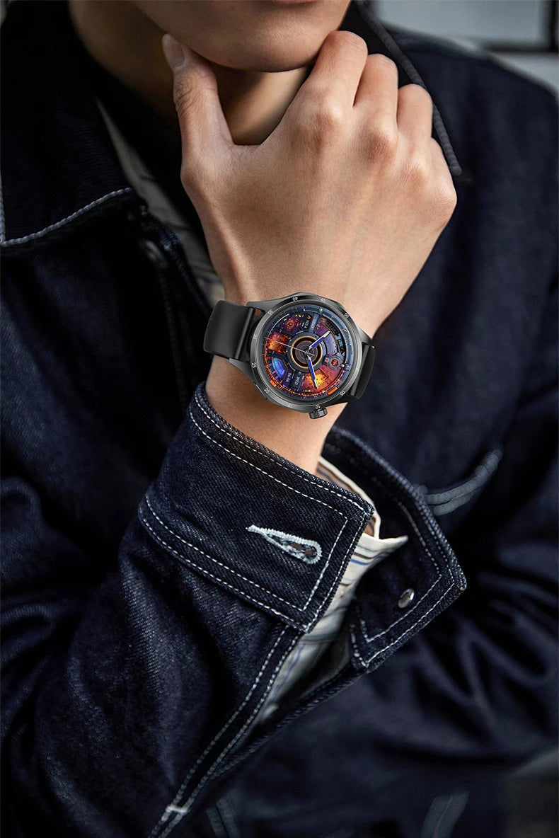 2025 Men’s Smart Watch – 360×360 AMOLED GPS NFC Waterproof