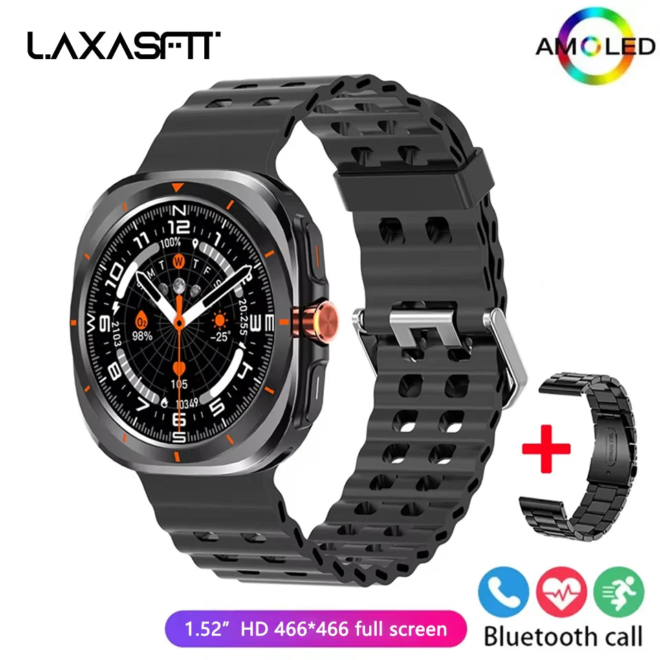LAXASFIT GT7 Ultra Smartwatch – 1.52" AMOLED Bluetooth Sports Watch