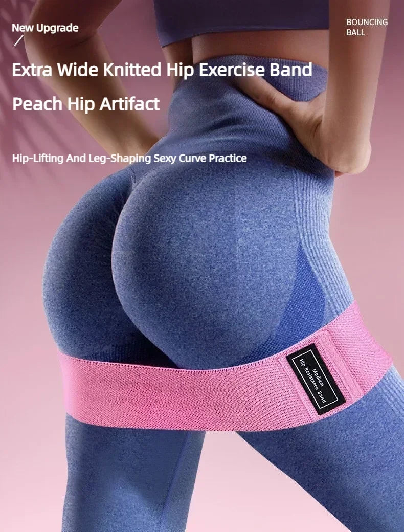 3pcs Fabric Resistance Bands – Hip, Glute & Thigh Workout Loops
