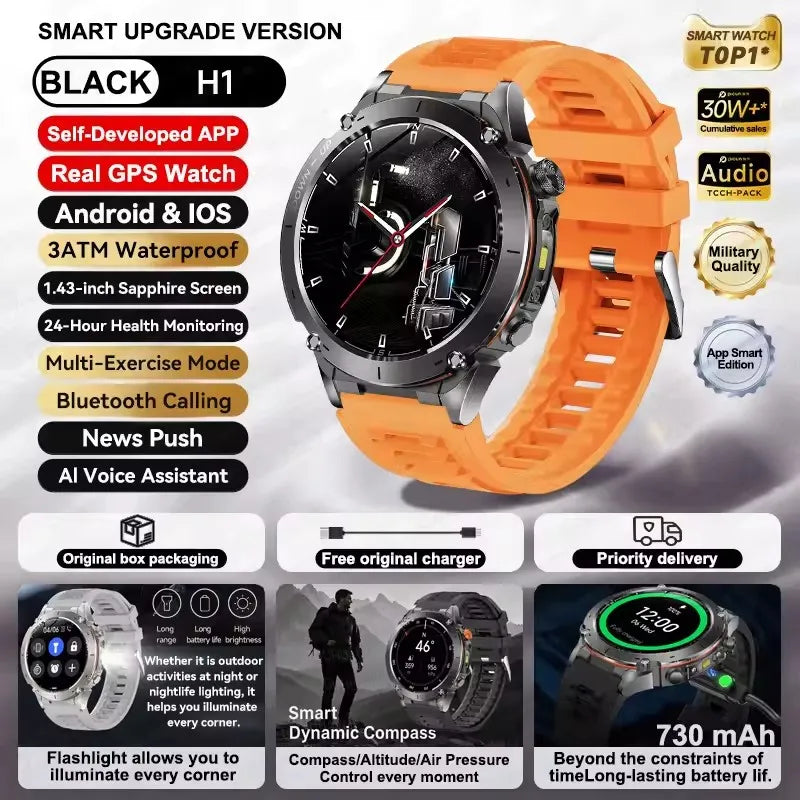 2025 Xiaomi Ultra GPS Smart Watch – 10ATM Waterproof Sports Watch