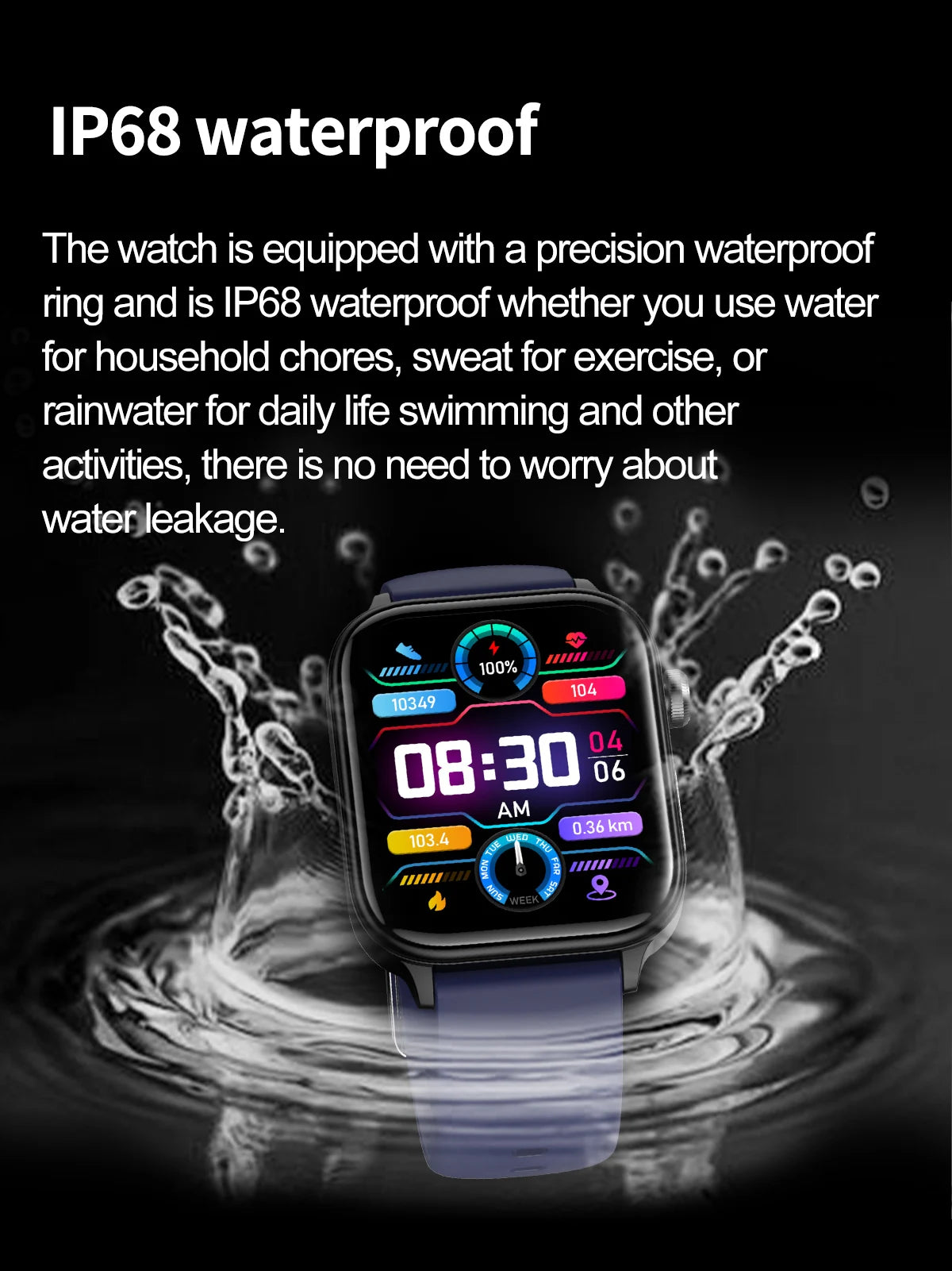 2025 ECG+PPG Smart Watch – Blood Pressure & Health Tracker