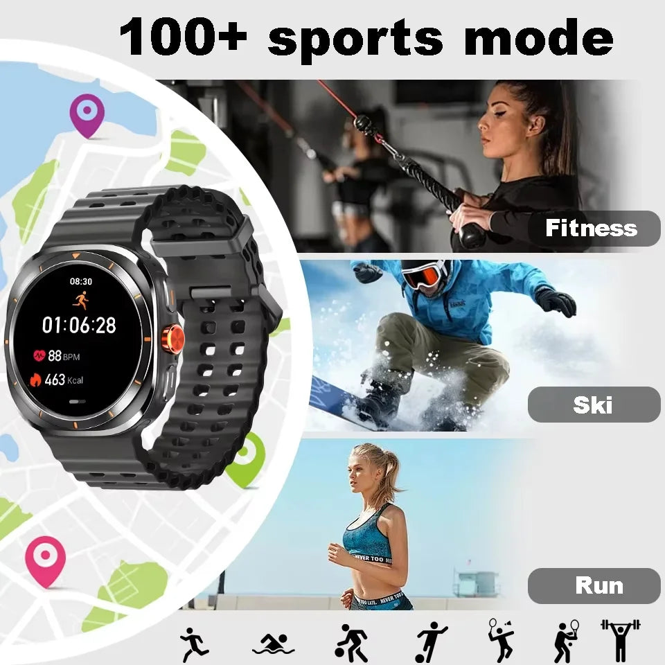 LAXASFIT GT7 Ultra Smartwatch – 1.52" AMOLED Bluetooth Sports Watch