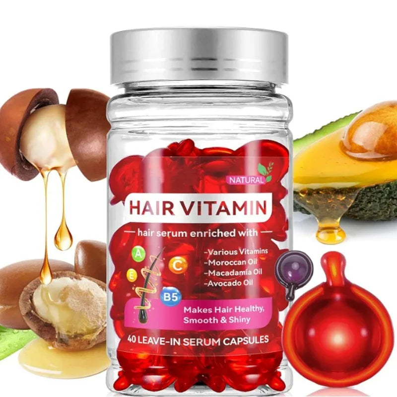 Moroccan Argan Vitamin Hair Oil Capsules