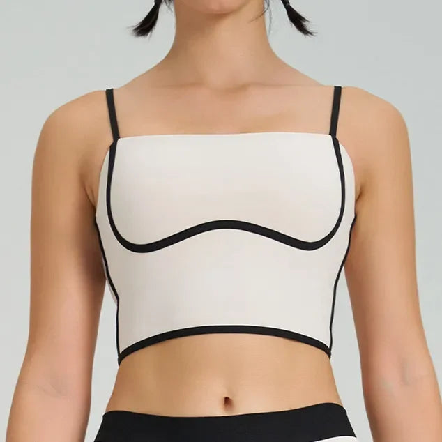 Women’s 1/2PCS Yoga & Gym Tracksuit – Bra & Shorts/Skirt Set