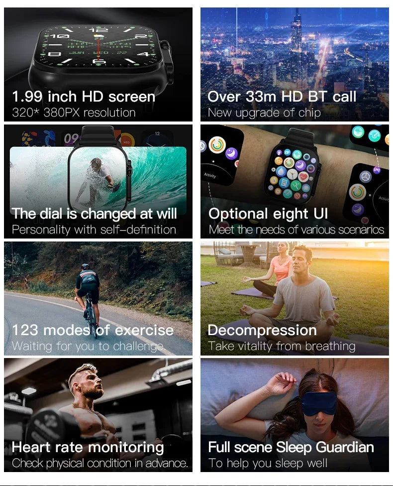 T900 Ultra 2 Smart Watch – 2.3" AMOLED NFC Waterproof