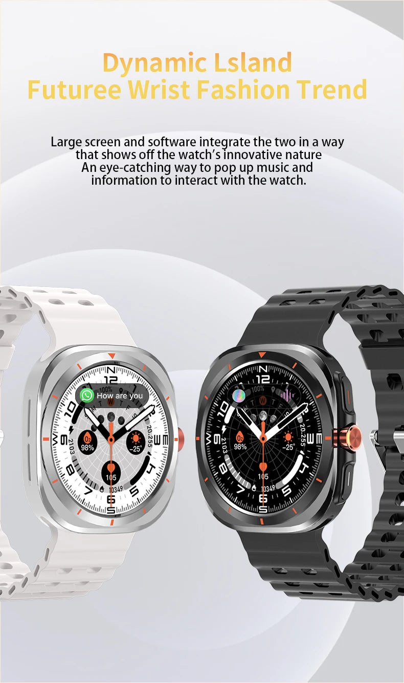 LAXASFIT GT7 Ultra Smartwatch – 1.52" AMOLED Bluetooth Sports Watch