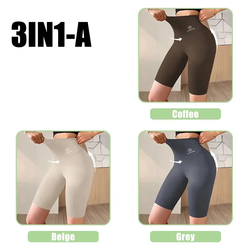 Women’s High Waist Sports Shorts – Push-Up Gym & Yoga Shorts