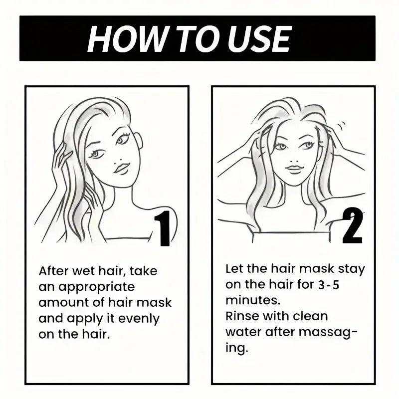 Keratin Magic Hair Mask – Protein Repair & Straightening Cream