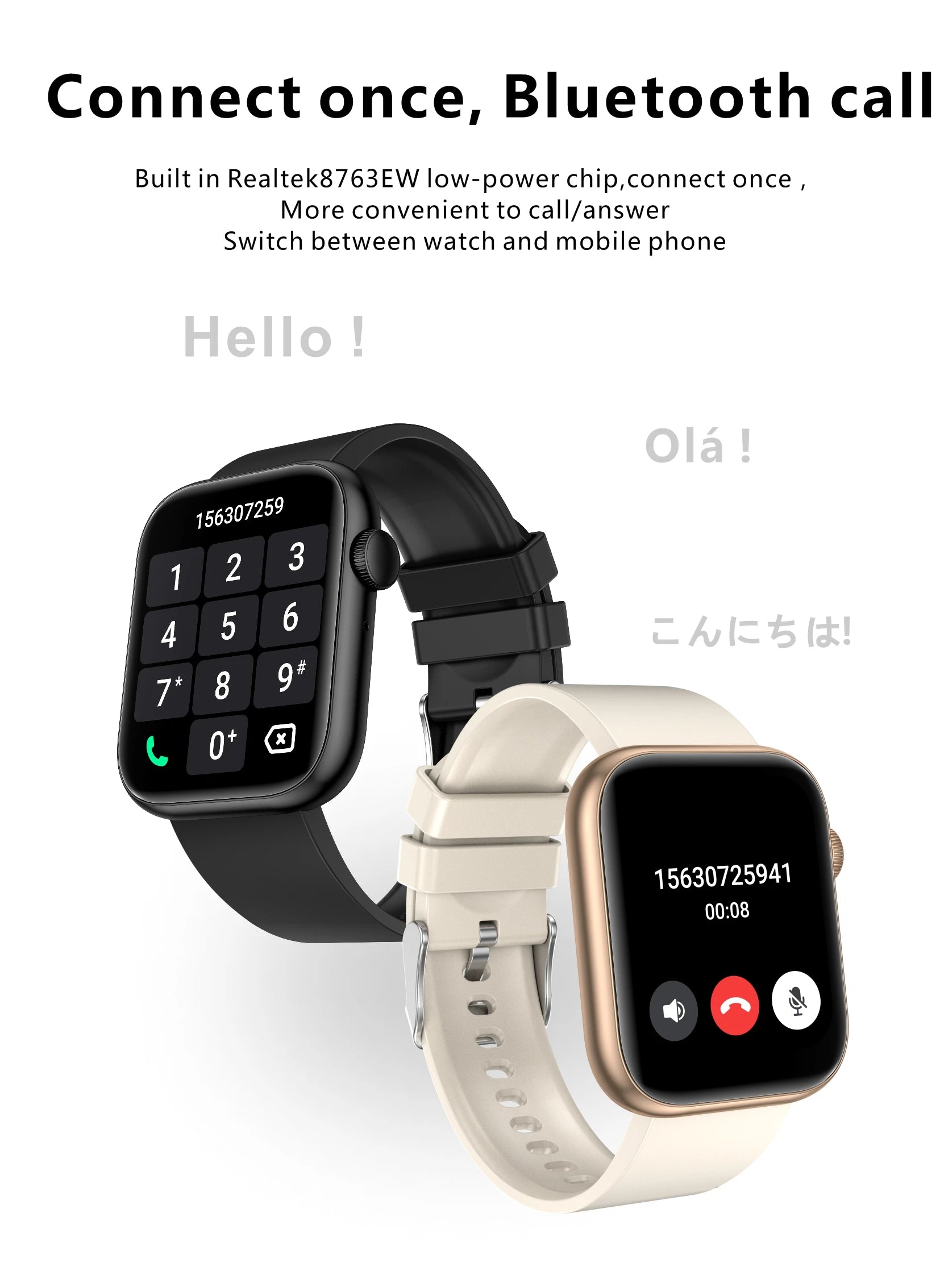LIGE 2025 Smart Watch – Wireless Charging & Bluetooth Calls