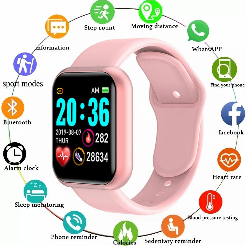 Y68/D20 Multifunctional Smart Watch for Men & Women