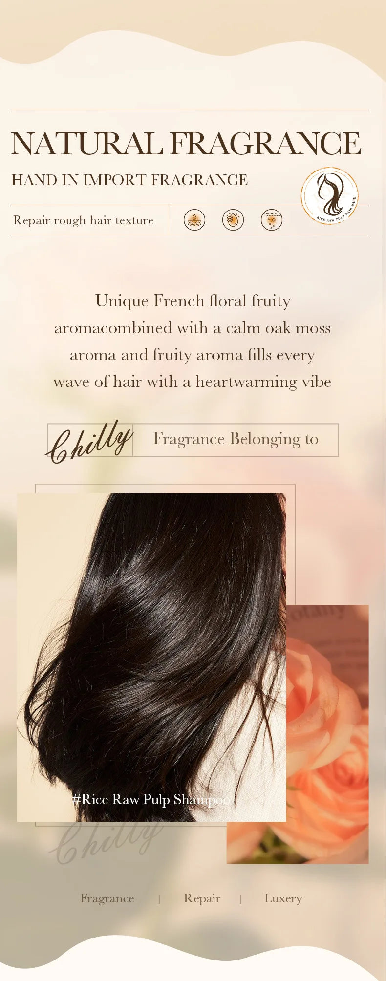 BIOAQUA Rice Milk Hair Mask – 5s Repair & Anti-Frizz Care