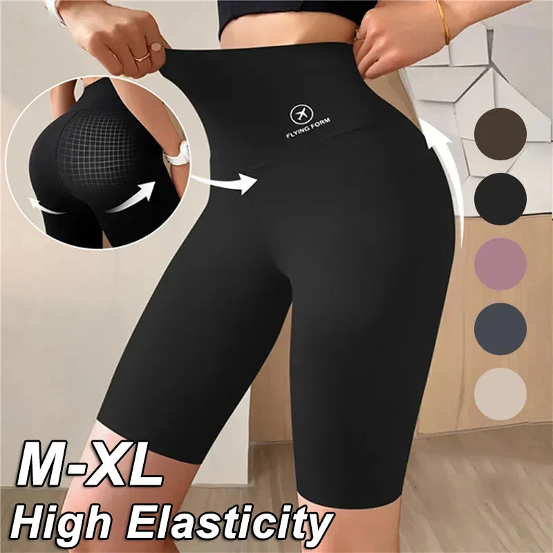 Women’s High Waist Sports Shorts – Push-Up Gym & Yoga Shorts