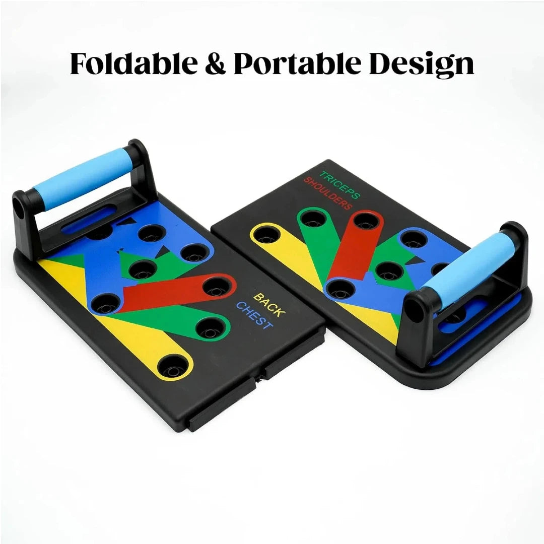 Foldable Push-Up Board – Anti-Slip Multi-Muscle Training Equipment