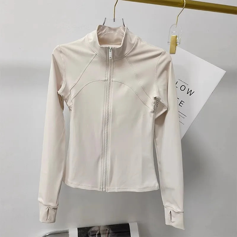 Women’s Quick-Dry Sports Jacket – Long Sleeve Fitness Top