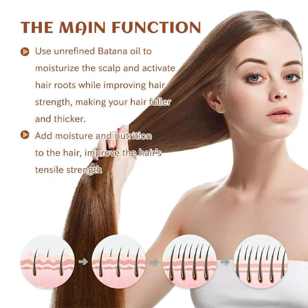Pure Organic Batana Hair Growth Oil – Natural Hair Mask Treatment