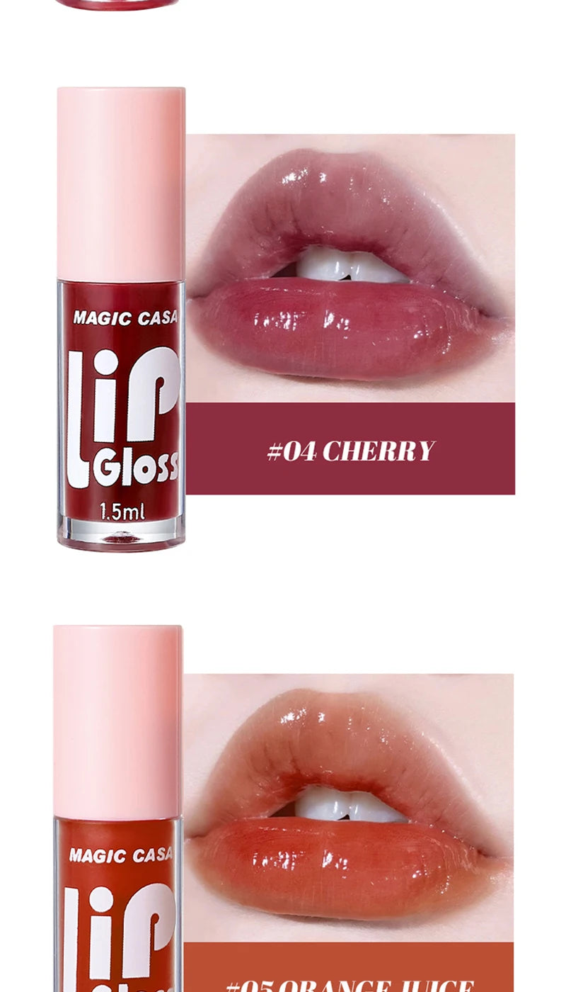 MAGIC CASA Jelly Lip Oil Set – 6pcs Plumping & Hydrating Gloss
