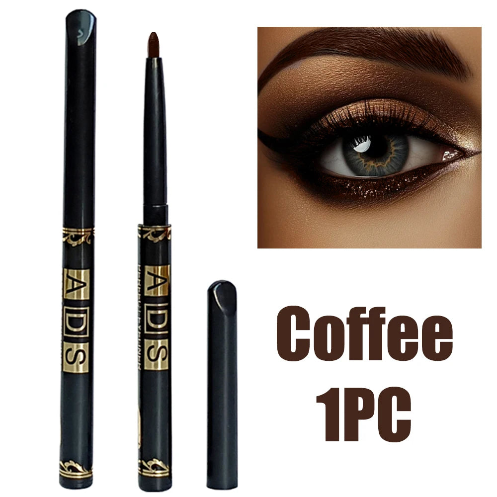 2pcs Waterproof Eyeliner Pencils – Black & Brown Smudge-Proof