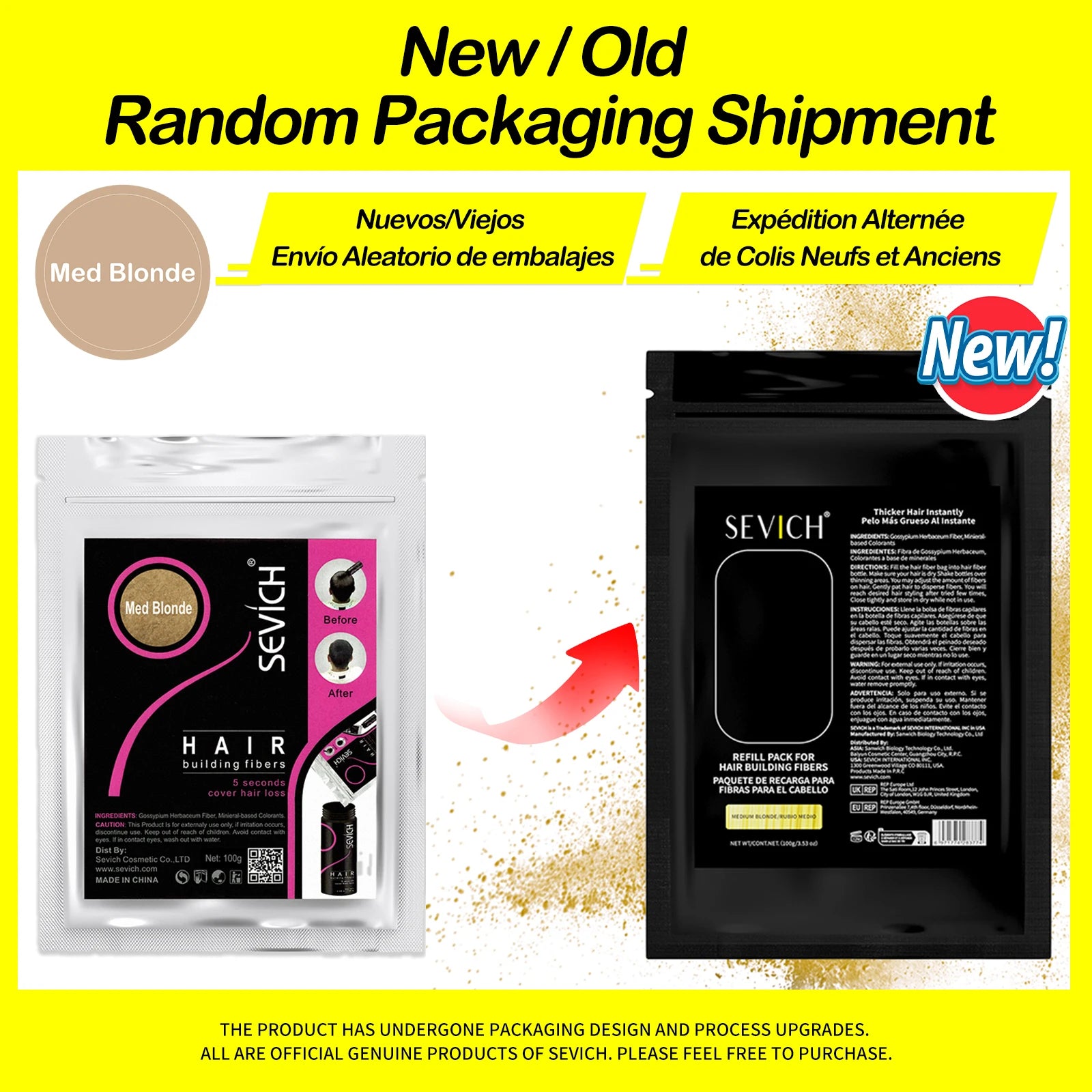 SEVICH Keratin Hair Fiber – 100g Thickening & Hair Loss Concealer
