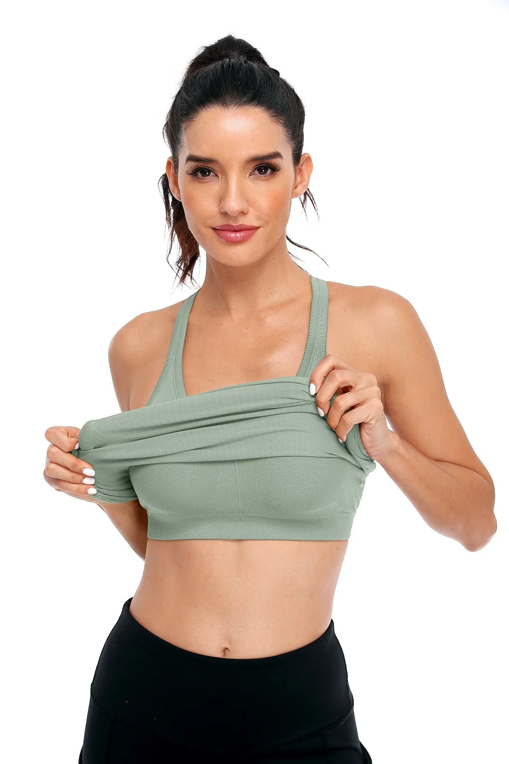 Attraco Women’s Racerback Camisole – Built-In Shelf Bra Tank Top