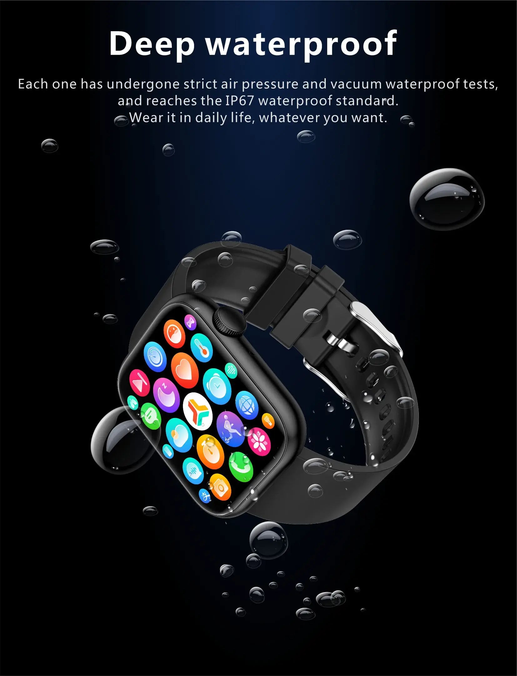 LIGE 2025 Smart Watch – Wireless Charging & Bluetooth Calls