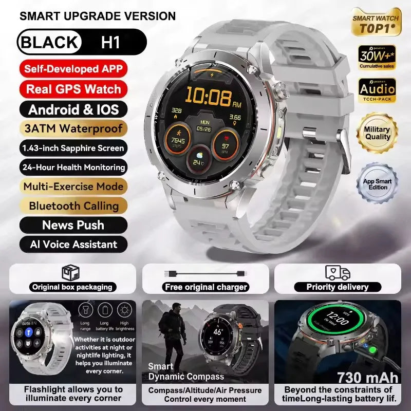 2025 Xiaomi Ultra GPS Smart Watch – 10ATM Waterproof Sports Watch