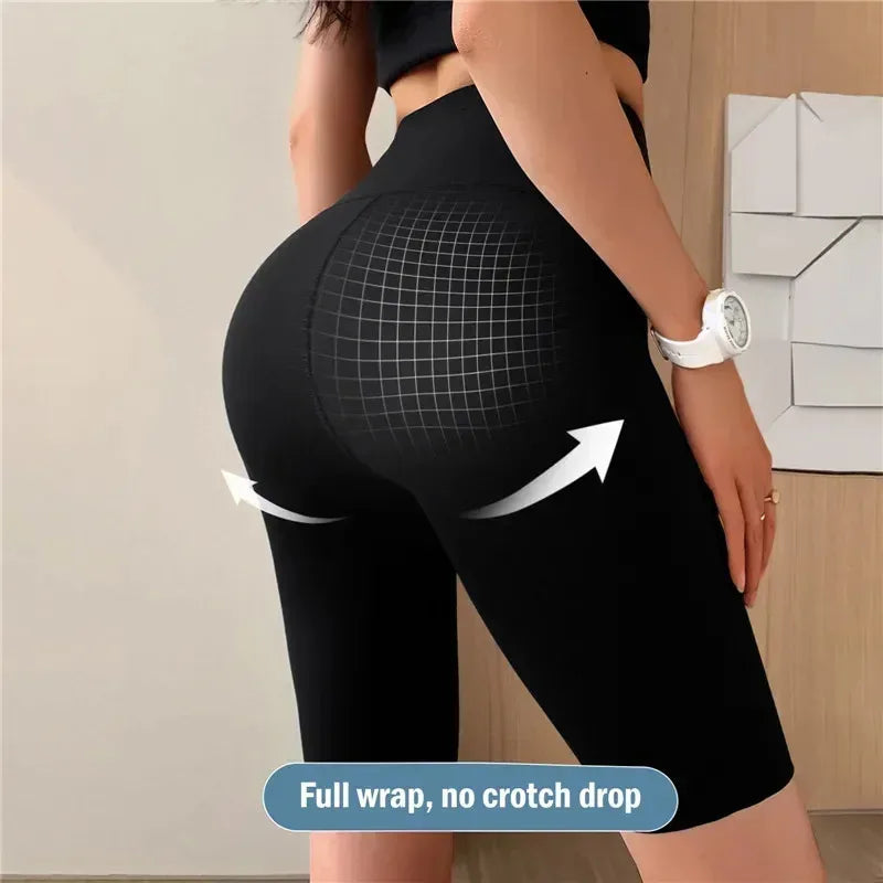 Women’s High Waist Sports Shorts – Push-Up Gym & Yoga Shorts