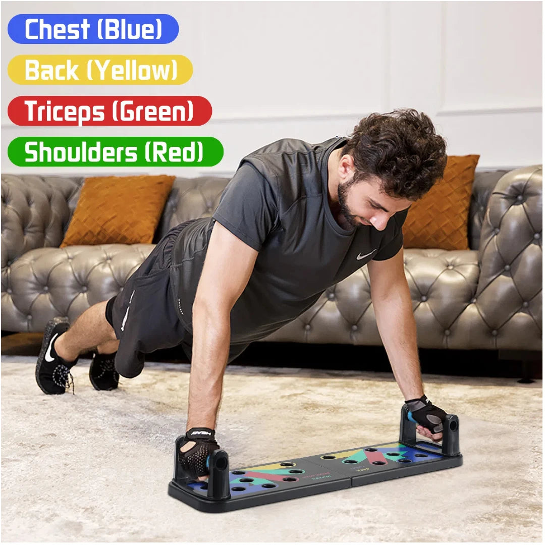 Foldable Push-Up Board – Anti-Slip Multi-Muscle Training Equipment