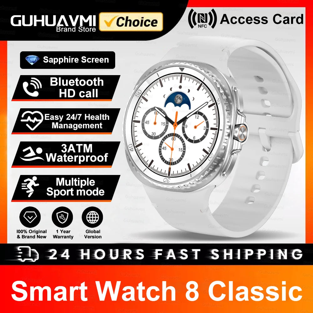 Smart Watch 8 Classic – 1.32" HD GPS Sports Watch
